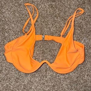 Neon orange bathing suit top